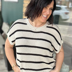 Go-To Favorite Relaxed Fit Stripe Sweater Top - Sweater IN FEBRUARY