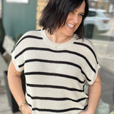 Go-To Favorite Relaxed Fit Stripe Sweater Top - Sweater IN FEBRUARY