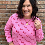 Pink Ho Ho Ho Sweater