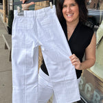 White Charlotte High Rise Jeans Bottom- Pants KUT FROM THE KLOTH