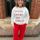 True Red/Cream Piping Pant