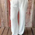 Linen Wide Leg Trousers Bottom- Pants HEM & THREAD