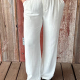 Linen Wide Leg Trousers Bottom- Pants HEM & THREAD