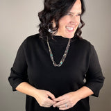 Black Mock Neck Sweater Top - Sweater FATE by LFD