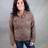 Raw Umber Lois Sweater Jacket Outerwear- Jackets THREAD & SUPPLY