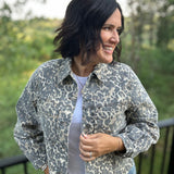 Tan/Brown Bailey Button Front Jacket