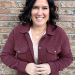 Rust Lined Shirt Jacket Outerwear- Jackets STACCATO