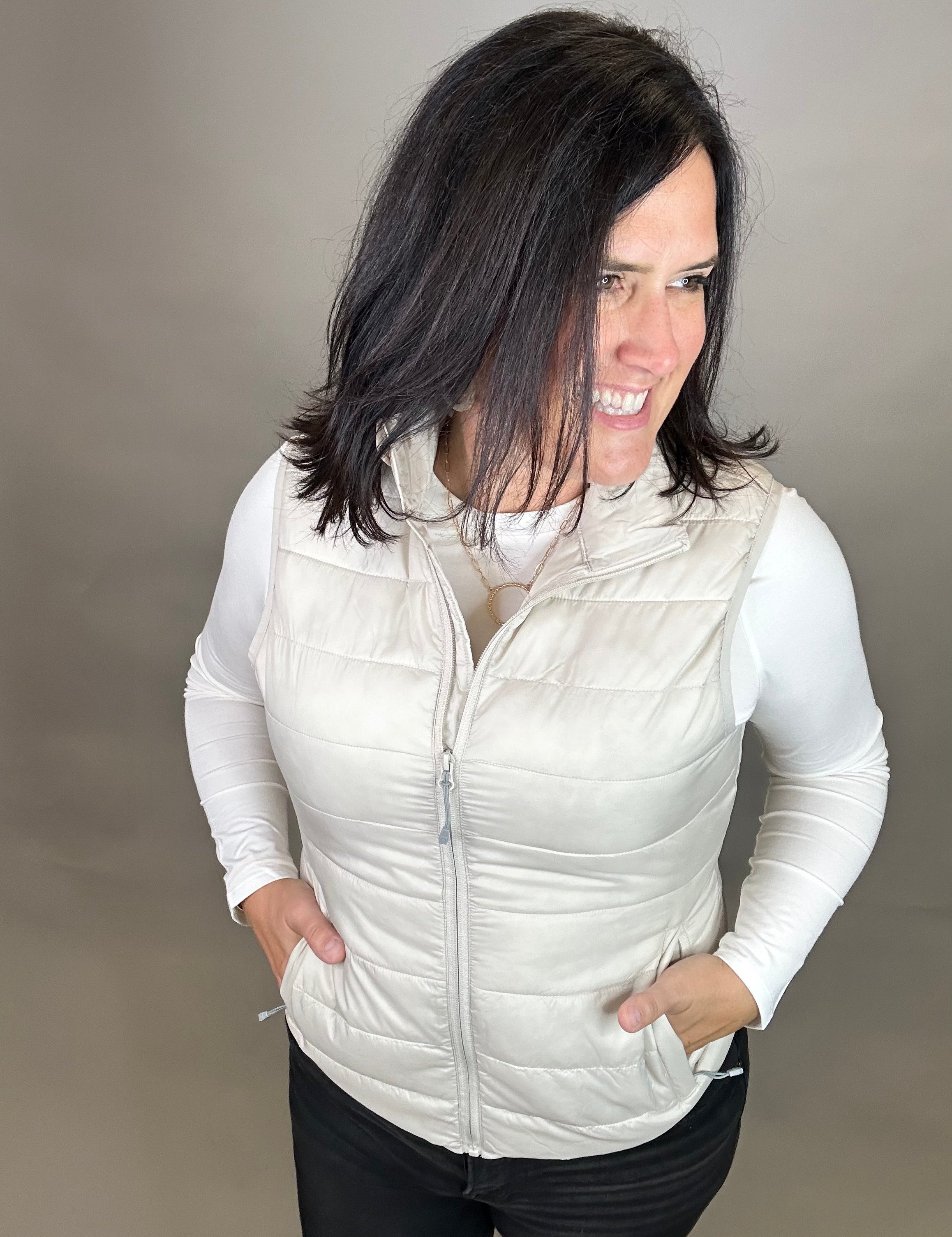 Sand Pacific Puffer Vest Outerwear - Vest STORM CREEK