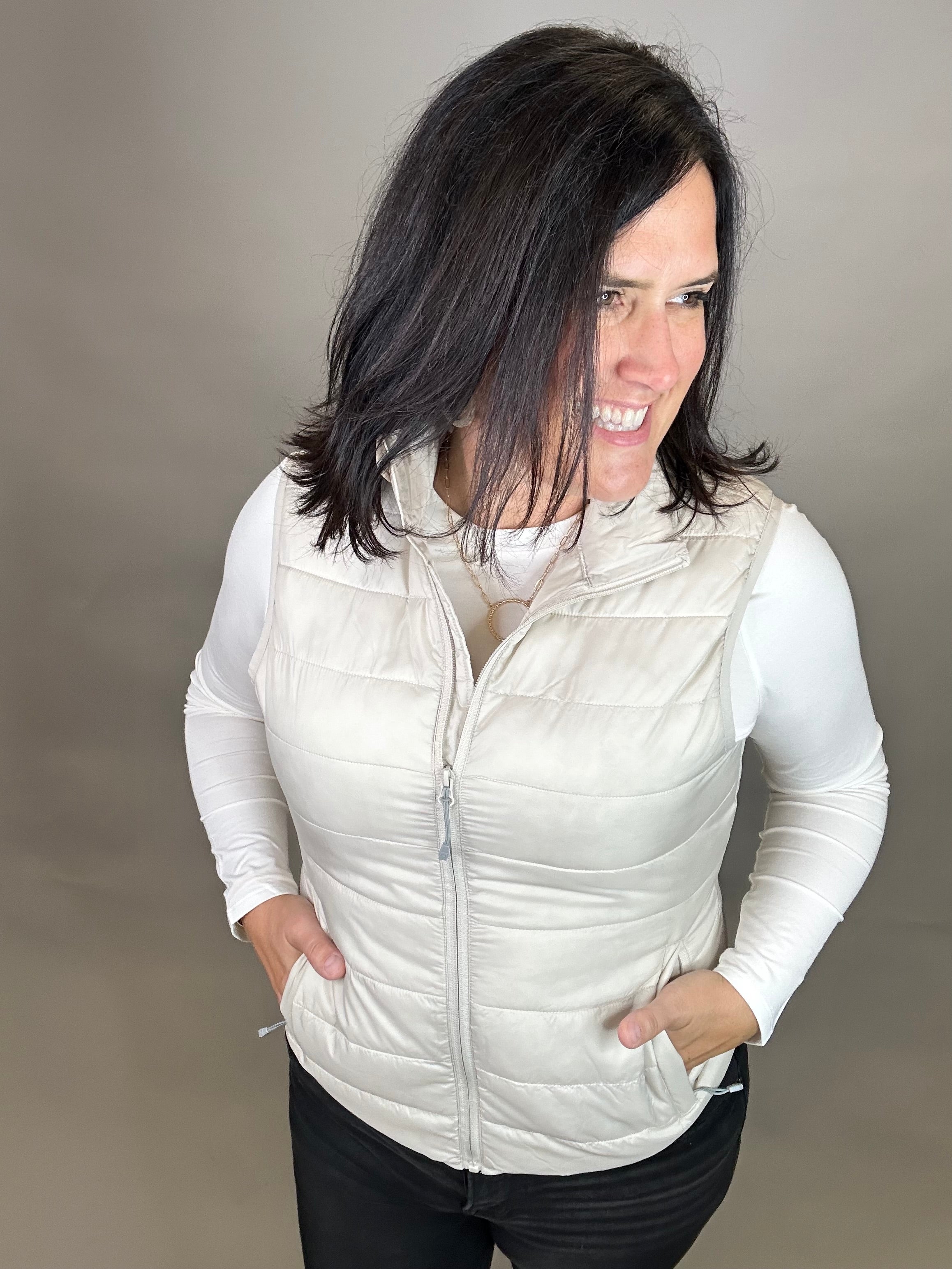 Sand Pacific Puffer Vest Outerwear - Vest STORM CREEK