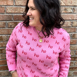 Pink Ho Ho Ho Sweater