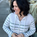 Ivory Blue Braxton Jacket