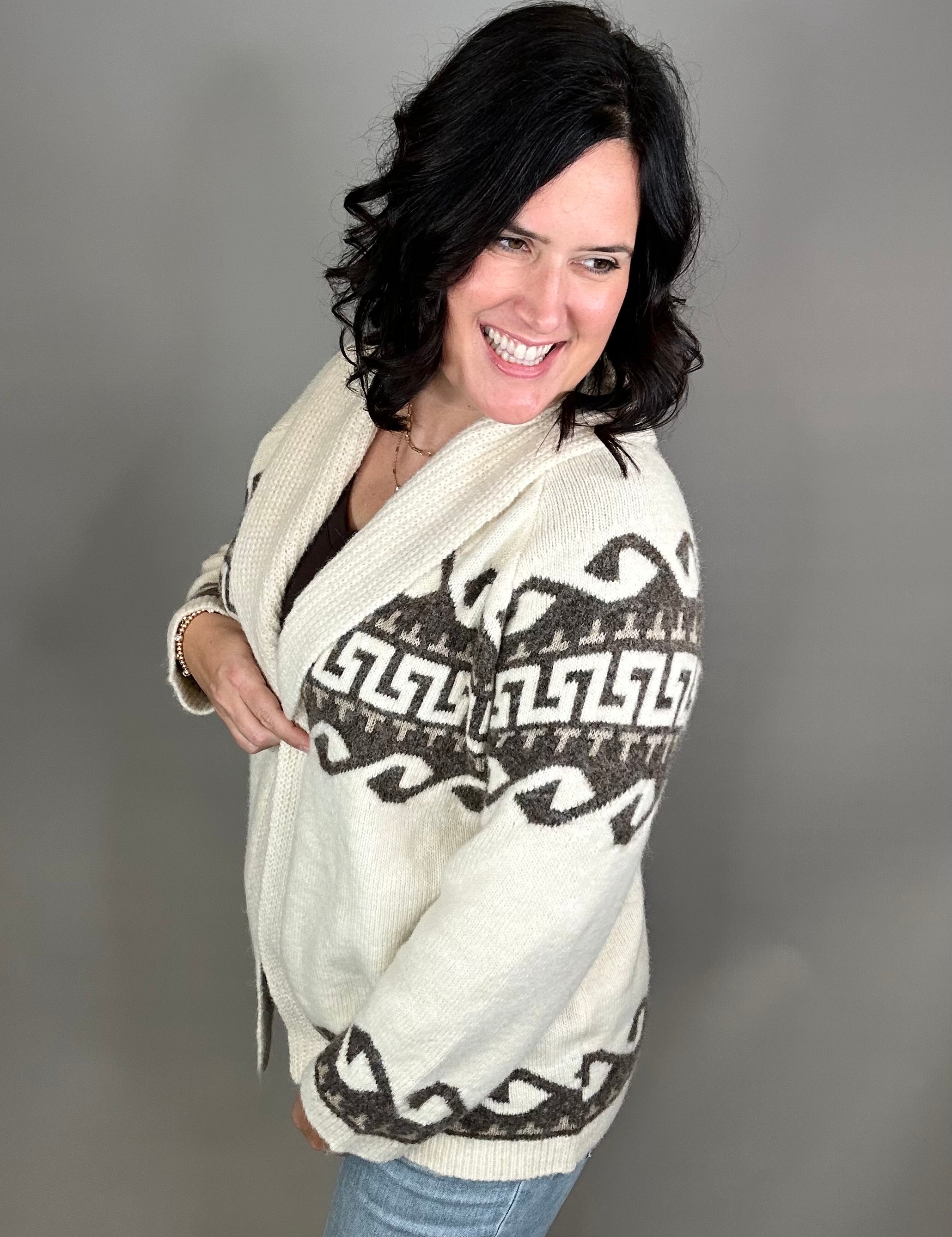 Astrid Shawl Collar Cardigan Tops- Cardigans RD International