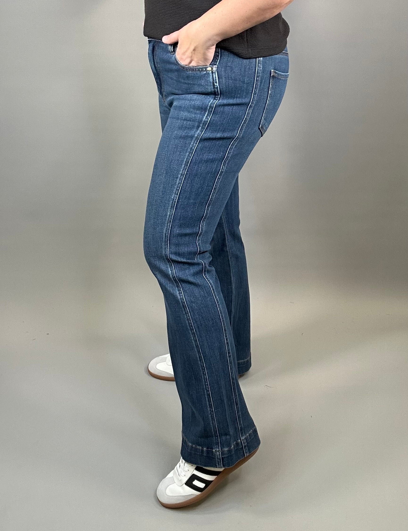 Natalie Choice Bootcut Side Panel Bottom- Pants KUT FROM THE KLOTH