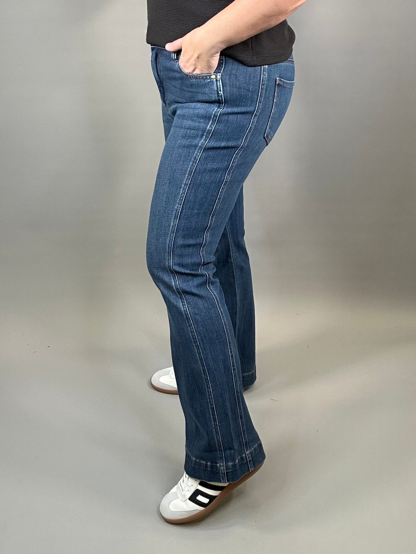 Natalie Choice Bootcut Side Panel Bottom- Pants KUT FROM THE KLOTH