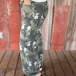 Green Camo Wide Leg Jeans Bottoms - Pants MICA DENIM