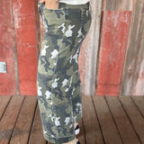 Green Camo Wide Leg Jeans Bottoms - Pants MICA DENIM