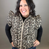 Leopard Luxe Quilted Vest