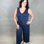 Indigo Culotte Jumpsuit Jumpsuit DOE & RAE