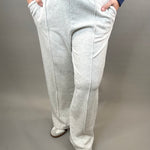 Heather Grey Plush Sweatpants Bottoms - Pants FLAG AND ANTHEM