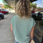 Hunter/White Crew Neck Top Top - Tee WISHLIST