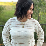 Sandstone Darby Stripe Sweater