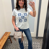 Checkered Boot Tee Top - Tee FLAG AND ANTHEM