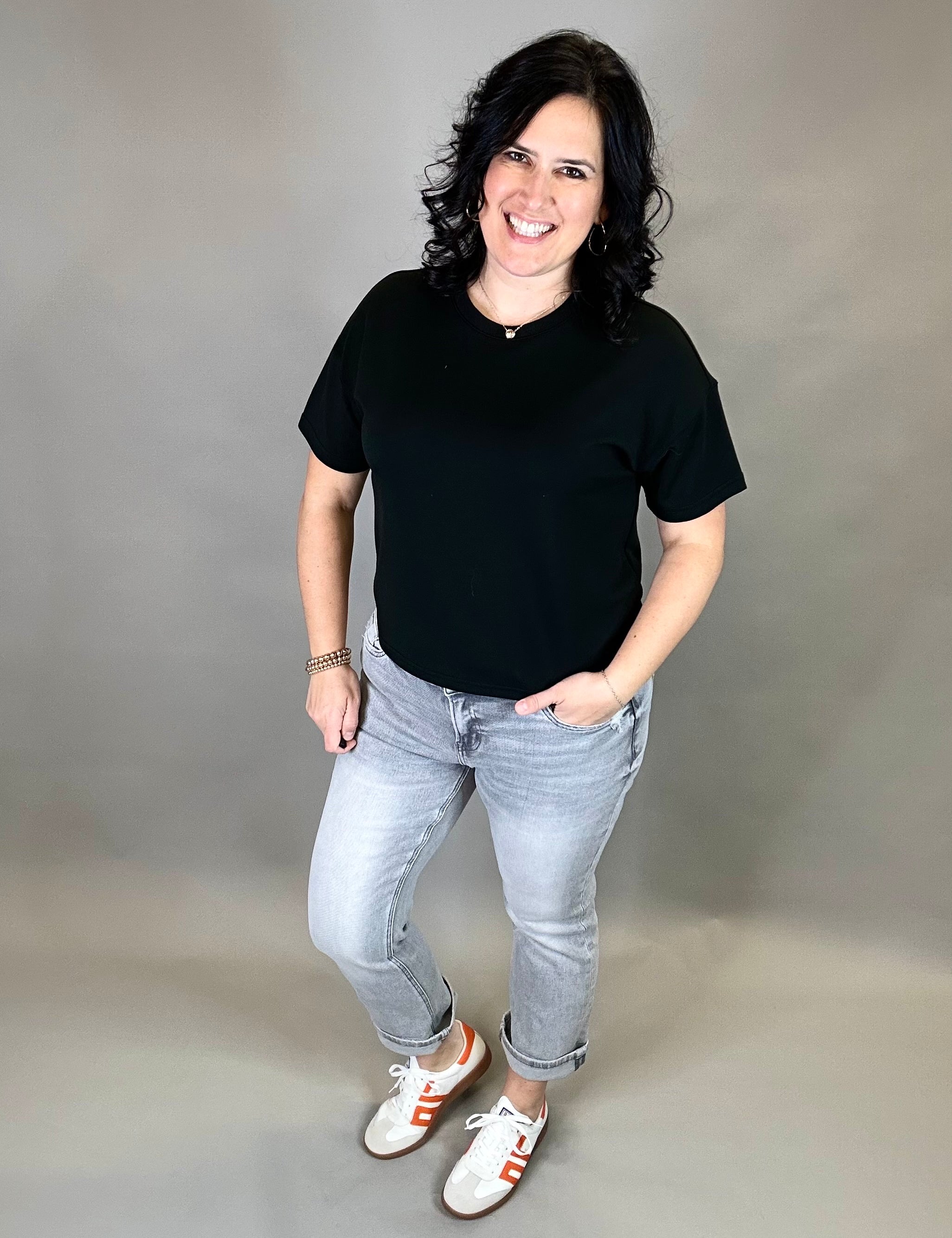 Black Corrie Tee Top - Tee THREAD & SUPPLY