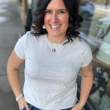 Heather Grey Asher Tee Top - Tee THREAD & SUPPLY
