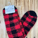 Red/Black Plaid Socks Accessories- Socks CRESCENT SOCK COMPANY