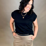 Taupe Wendy Skort Bottom- Skirt THREAD & SUPPLY