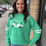 Green Golf Cart Sweater WISHLIST