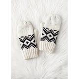 Cream & Speckled Mittens Accessories- Mittens PANACHE