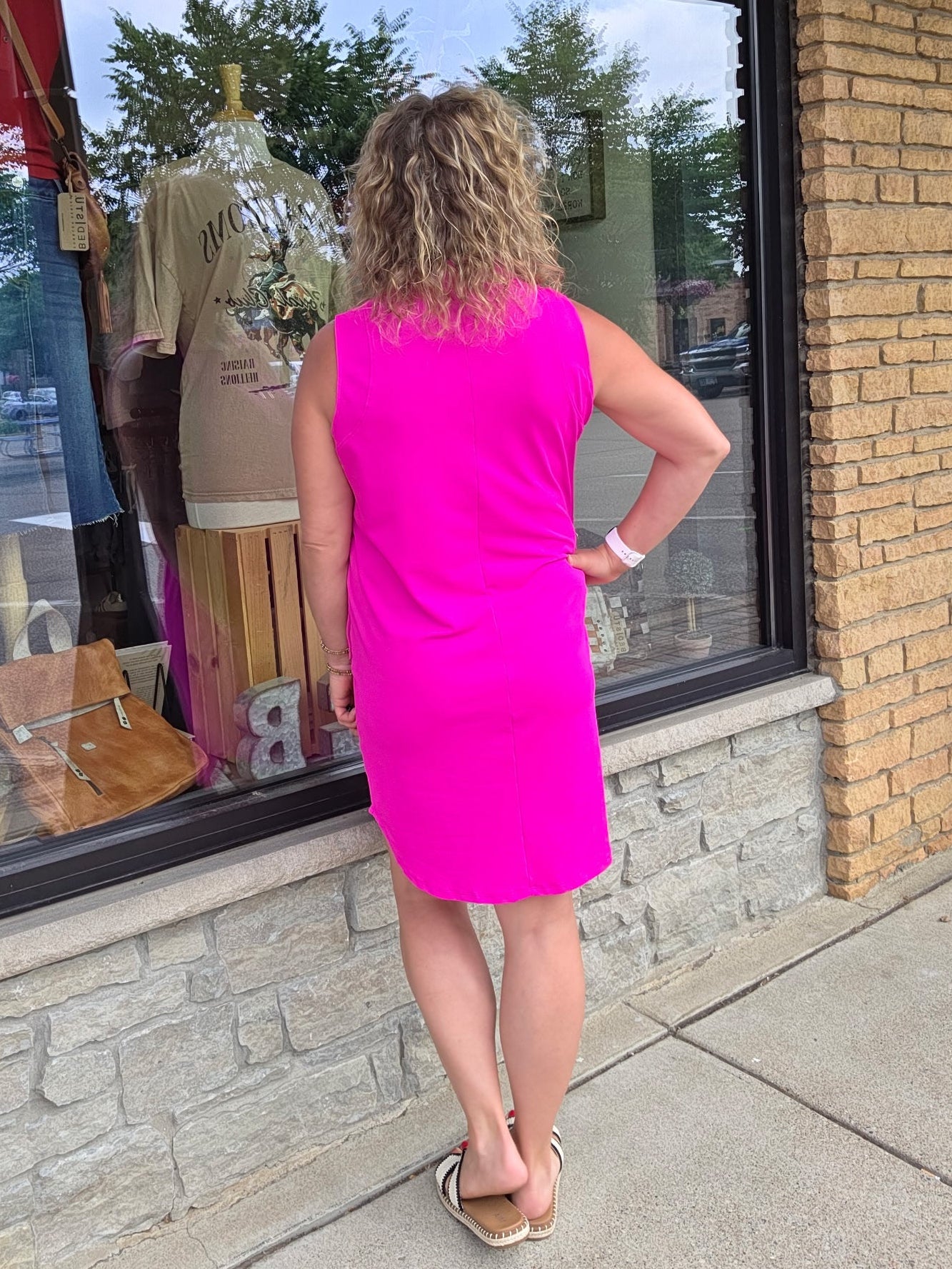 Crushed Magenta Harbour Dress Dresses DEAR SCARLETT