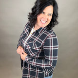 Black Red Plaid Cassian Shirt