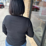 Denning LS Henley in Black Tops- Long Sleeve FLAG AND ANTHEM