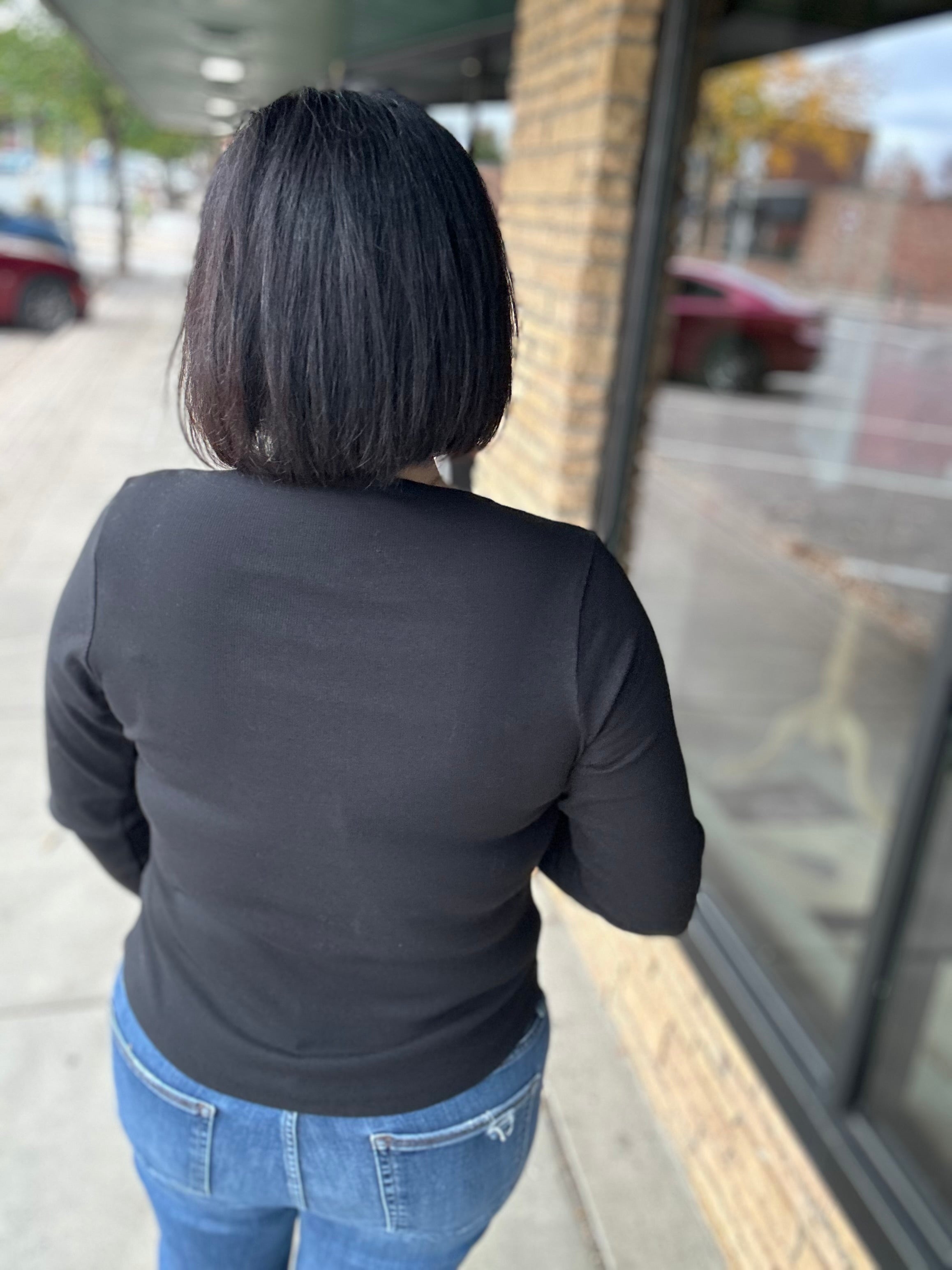 Denning LS Henley in Black Tops- Long Sleeve FLAG AND ANTHEM