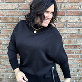 Black Katelyn Soft Knit Sweater