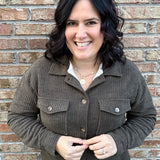 Olive Lined Shirt Jacket Outerwear- Jackets STACCATO