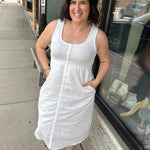 Tank Button Up Midi Dress Dresses WISHLIST