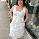 Tank Button Up Midi Dress Dresses WISHLIST