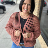 Clay Crochet Open Cardigan
