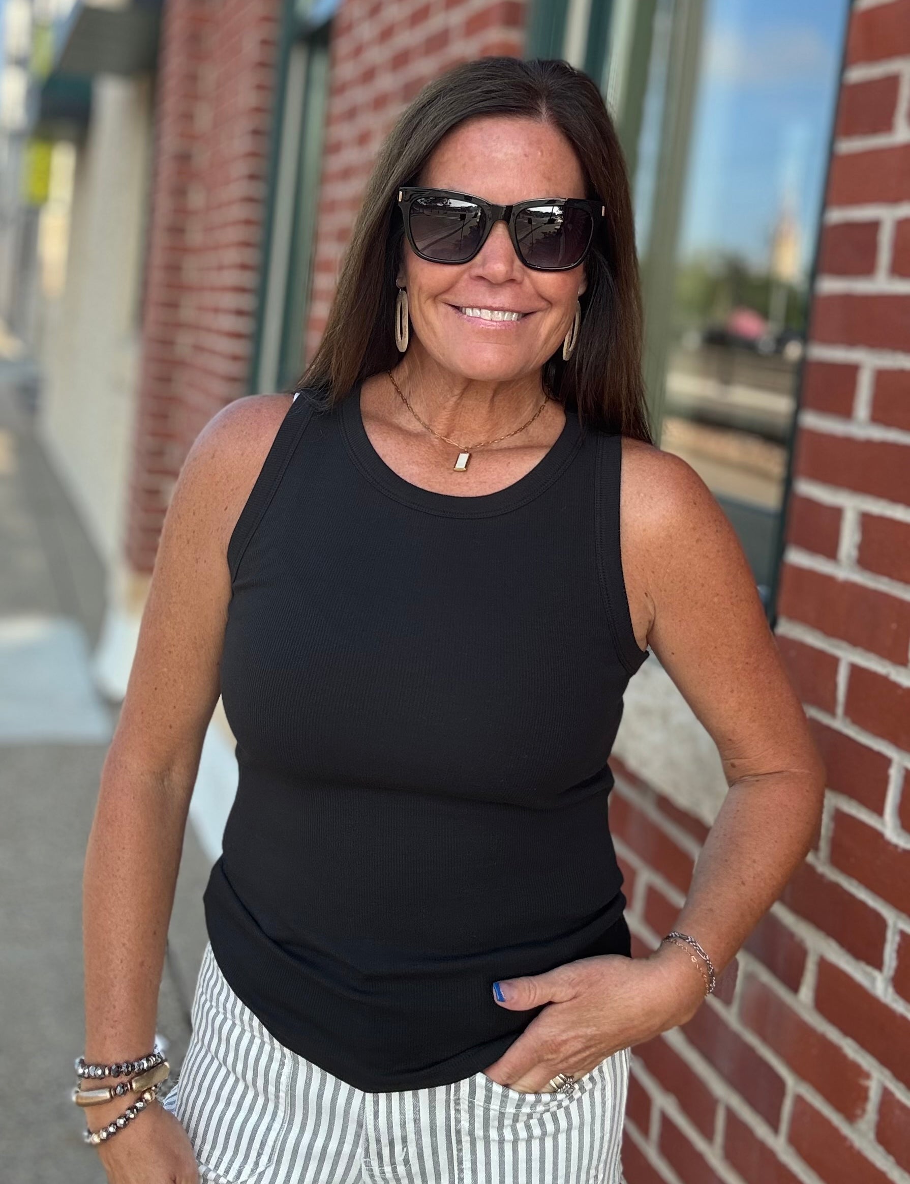 Black Edlin Tank Tops- Tanks THREAD & SUPPLY