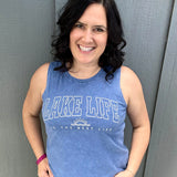 Blue Lake Life Mineral Tank Tops- Tanks OAT COLLECTIVE