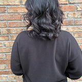 Black Cloudy Knit Long Sleeve Top Top - Sweatshirt TRES BIEN