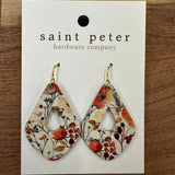 Rust & Gold Floral Fields Jewelry - Earrings St. Peter Hardware