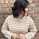 Oatmeal/Camel Soft Knitted Top Top - Sweater MIOU MUSE