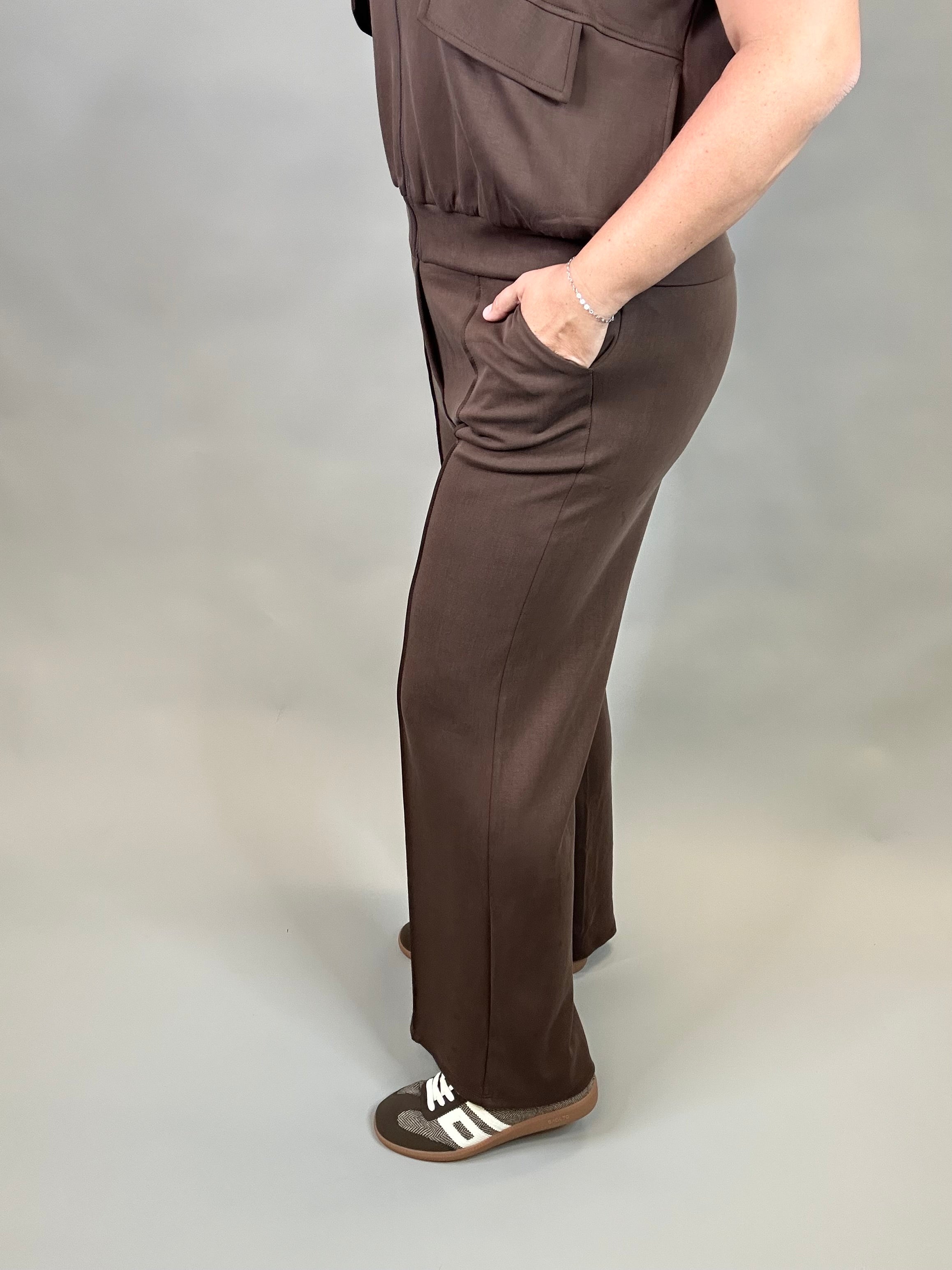 Espresso Modal Pants Bottoms - Pants DOE & RAE