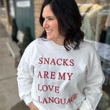 White Snacks Sweatshirt