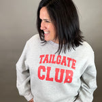Grey Tailgate Club Sweatshirt Top - Sweatshirt PANACHE