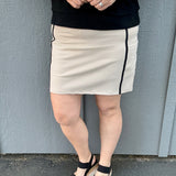 Oak Black Rib Carlton Skort Bottom- Skirt THREAD & SUPPLY